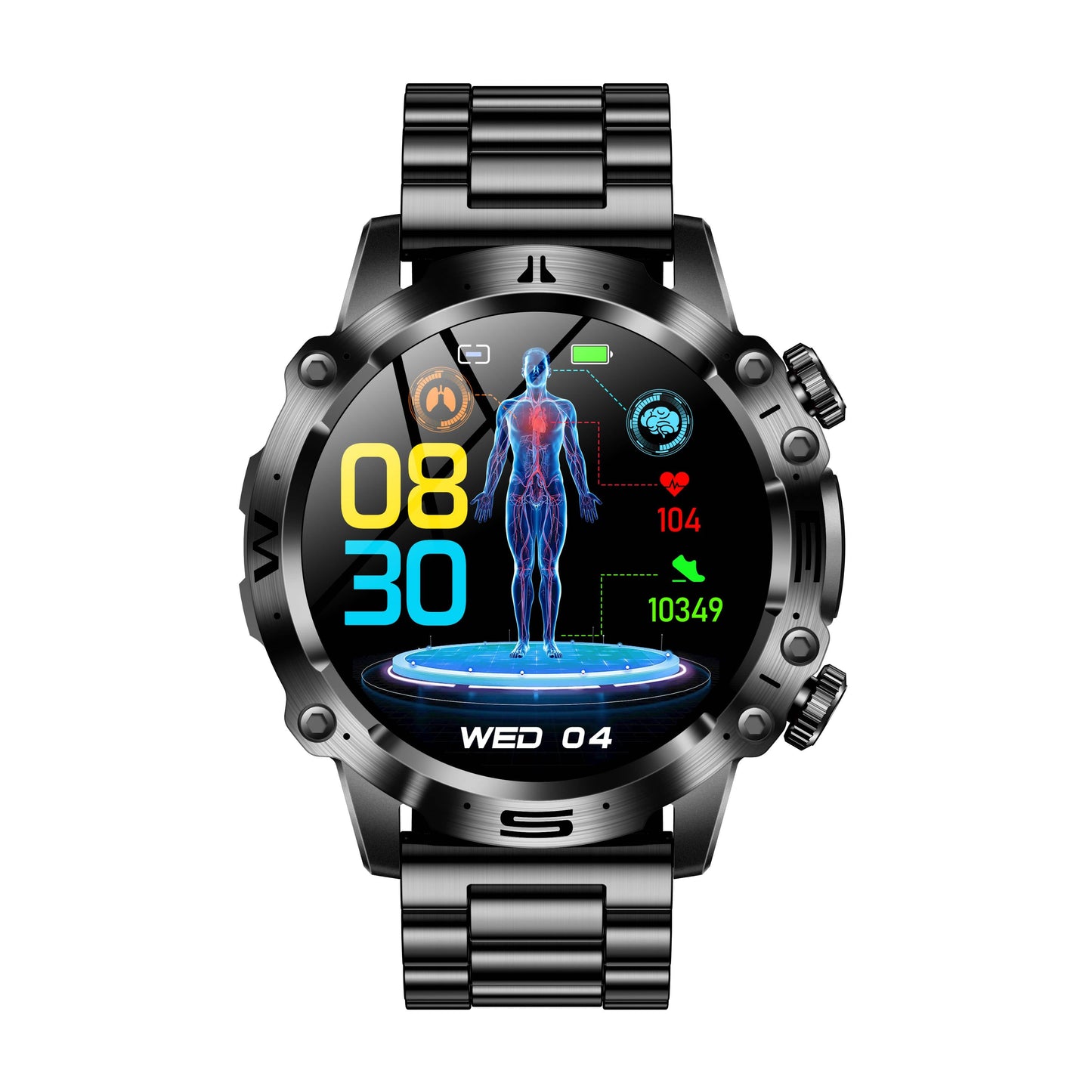 Vero V11 Smart Watch | ECG/EKG Blood Glucose Blood Pressure Sports Call