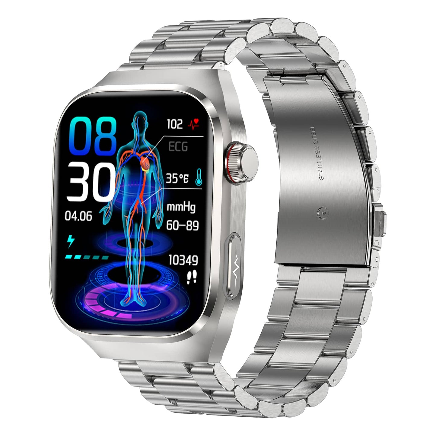 Vero V01 Smart Watch | One Click ECG+Micro Physical Examination Blood Glucose Blood Pressure Monitoring