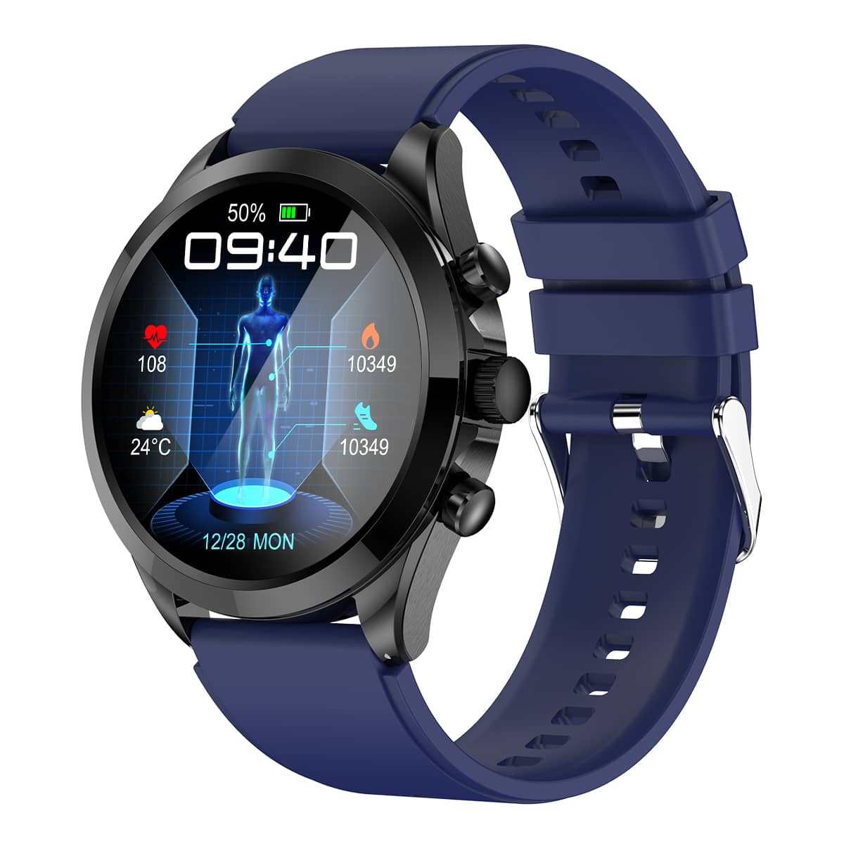 Vero V19 Health Smart Watch | Non-invasive Blood Glucose Blood Pressure ECG/EKG HRV Monitoring