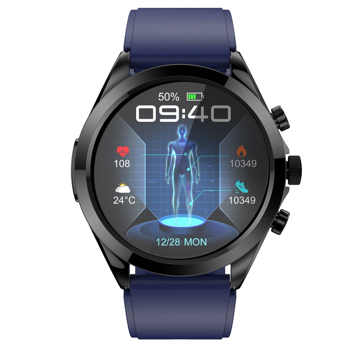 Vero V19 Health Smart Watch | Non-invasive Blood Glucose Blood Pressure ECG/EKG HRV Monitoring