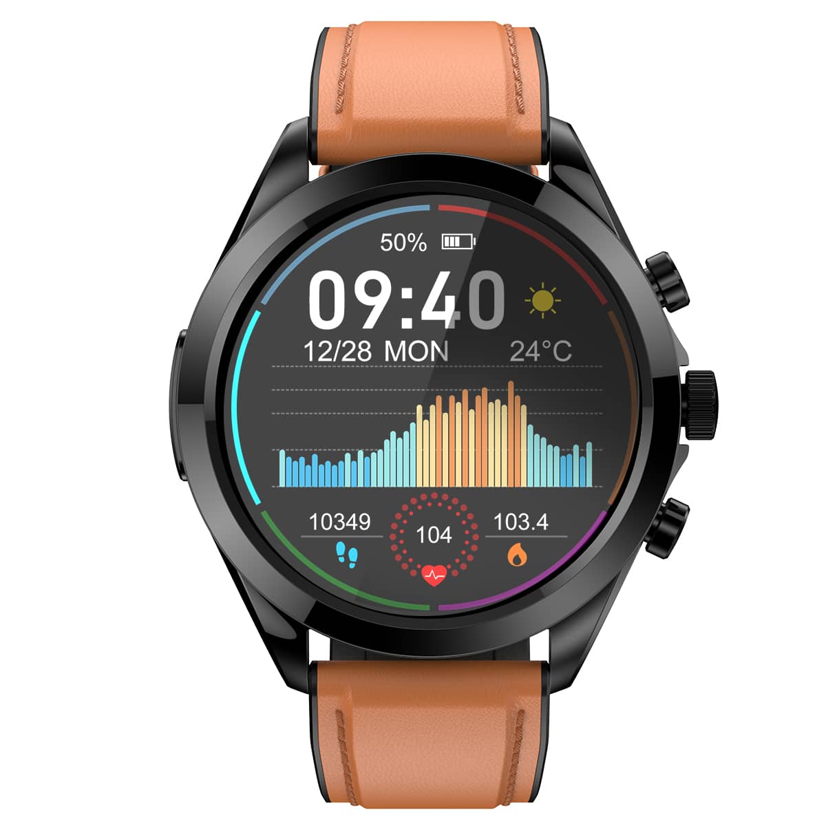 Vero V19 Health Smart Watch | Non-invasive Blood Glucose Blood Pressure ECG/EKG HRV Monitoring