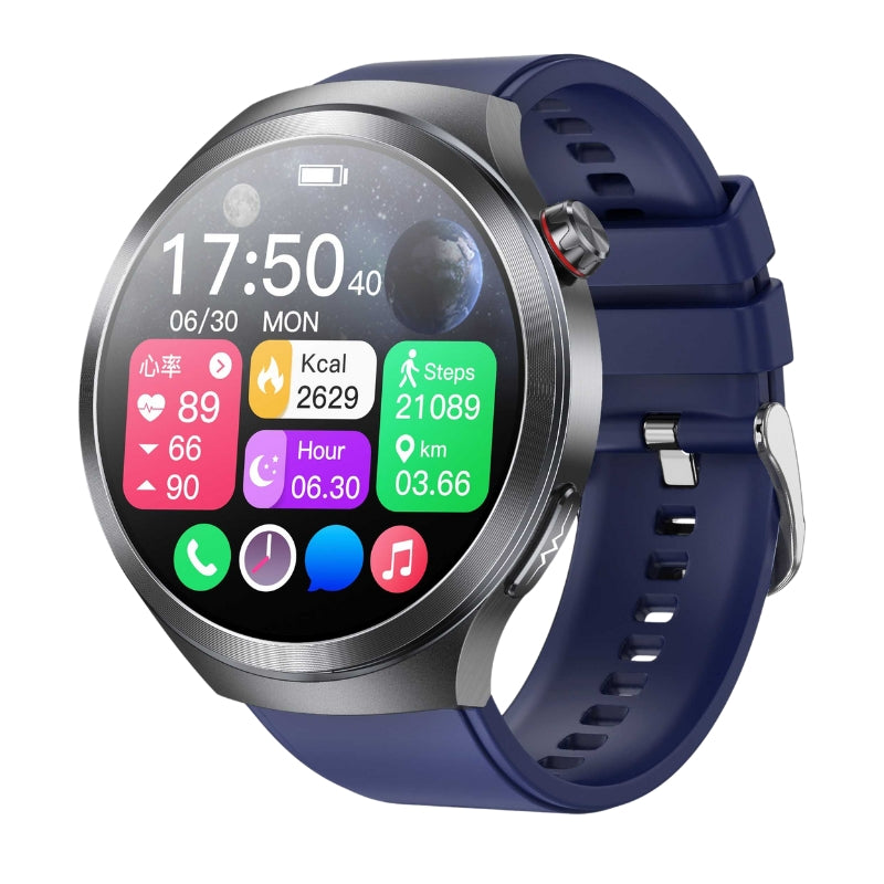 Vero V20 Health Smartwatch | 1.73" AMOLED Screen | ECG HRV Sleep Blood Glucose BP SOS Emergency Call Health Management