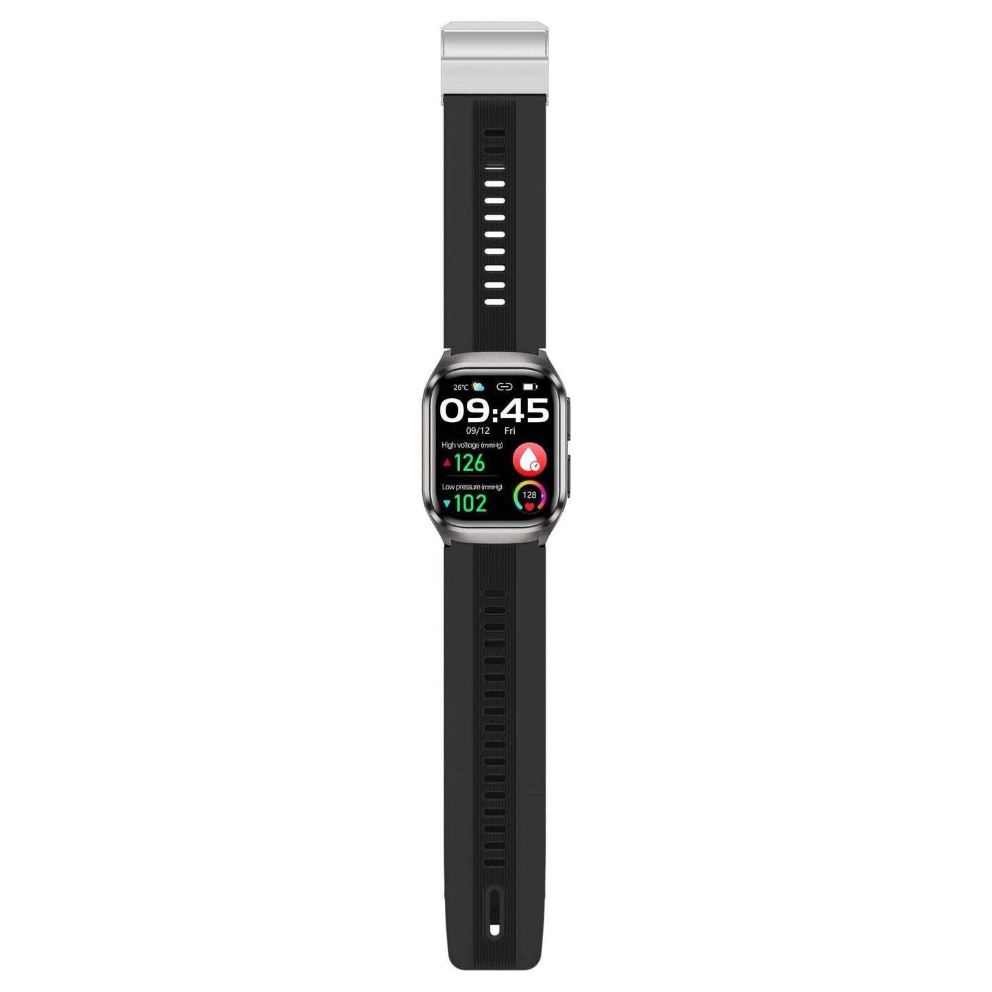 Vero V04 High Precision Smart Watch | Air Bag Blood Pressure Blood Glucose ECG Heart Rate Uric Acid Blood Lipid Monitoring Smart Watch