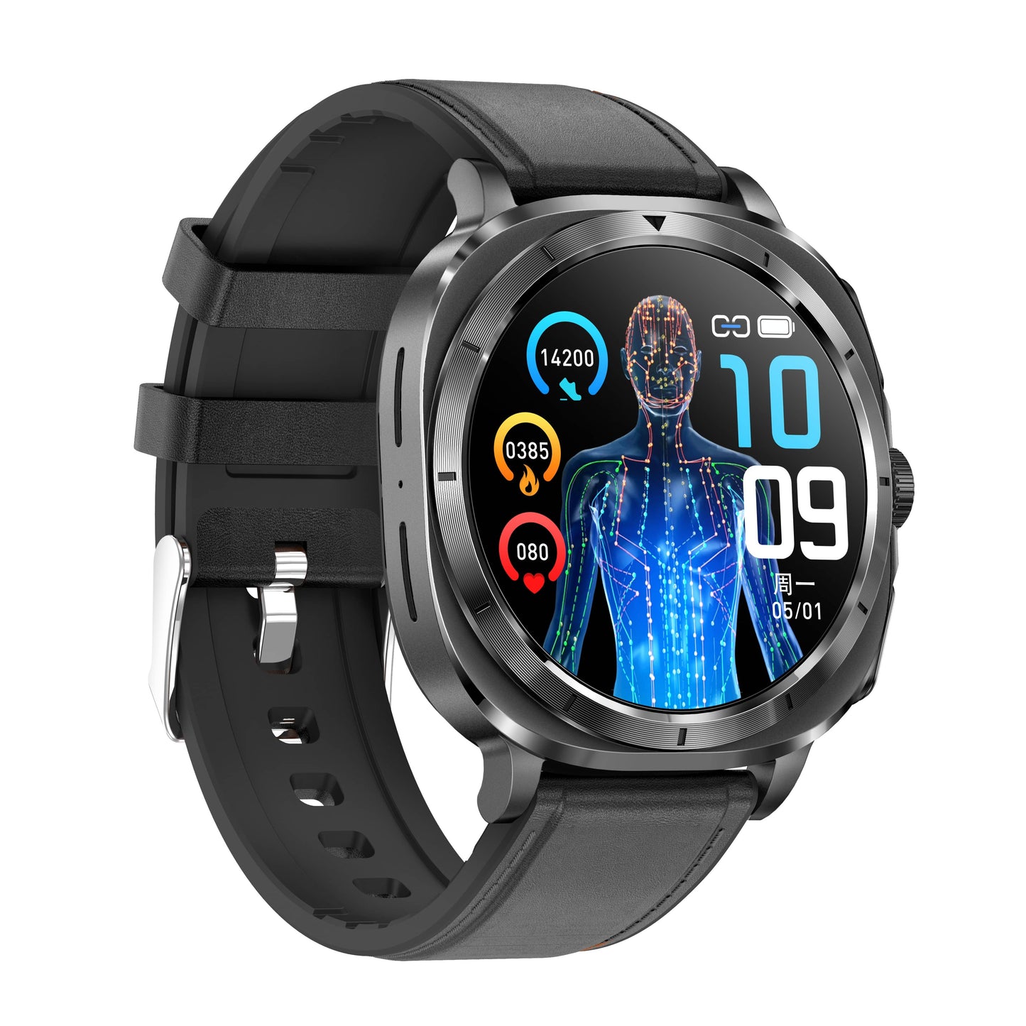 Vero V07 Sports Health Smart Watch | One-click Blood Glucose ECG/EKG Blood Pressure Call Intelligent