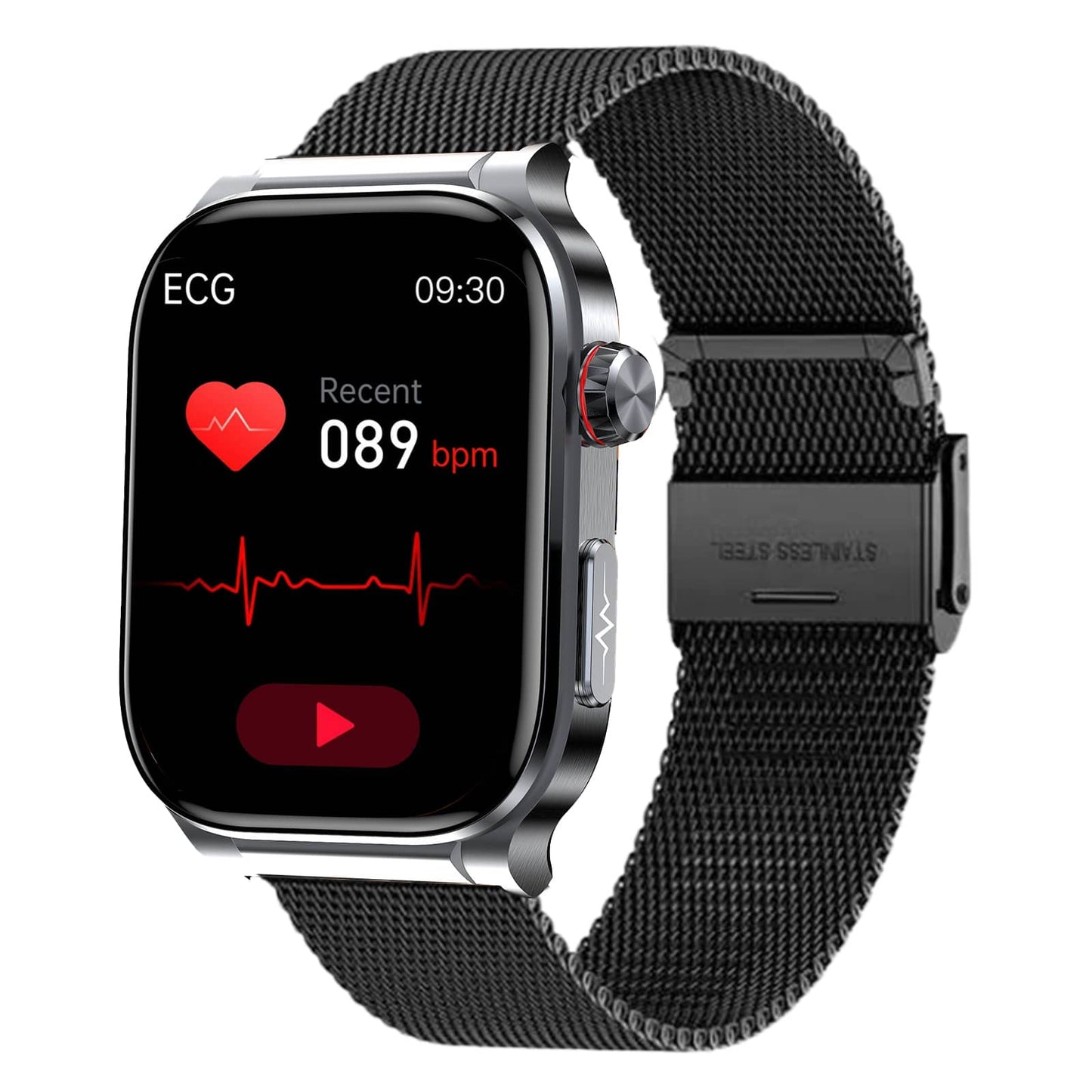Vero V03 Smart Watch | Professional High-End ECG/EKG HRV Blood Glucose Blood Pressure Heart Rate Health Management Watch