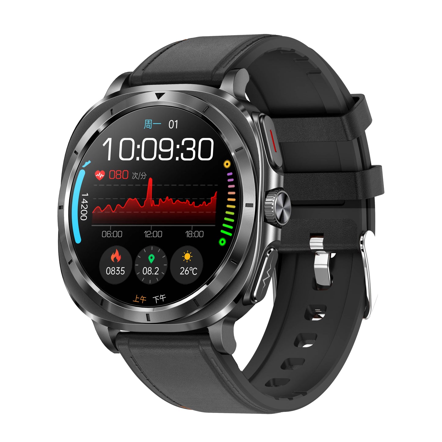 Vero V07 Sports Health Smart Watch | One-click Blood Glucose ECG/EKG Blood Pressure Call Intelligent