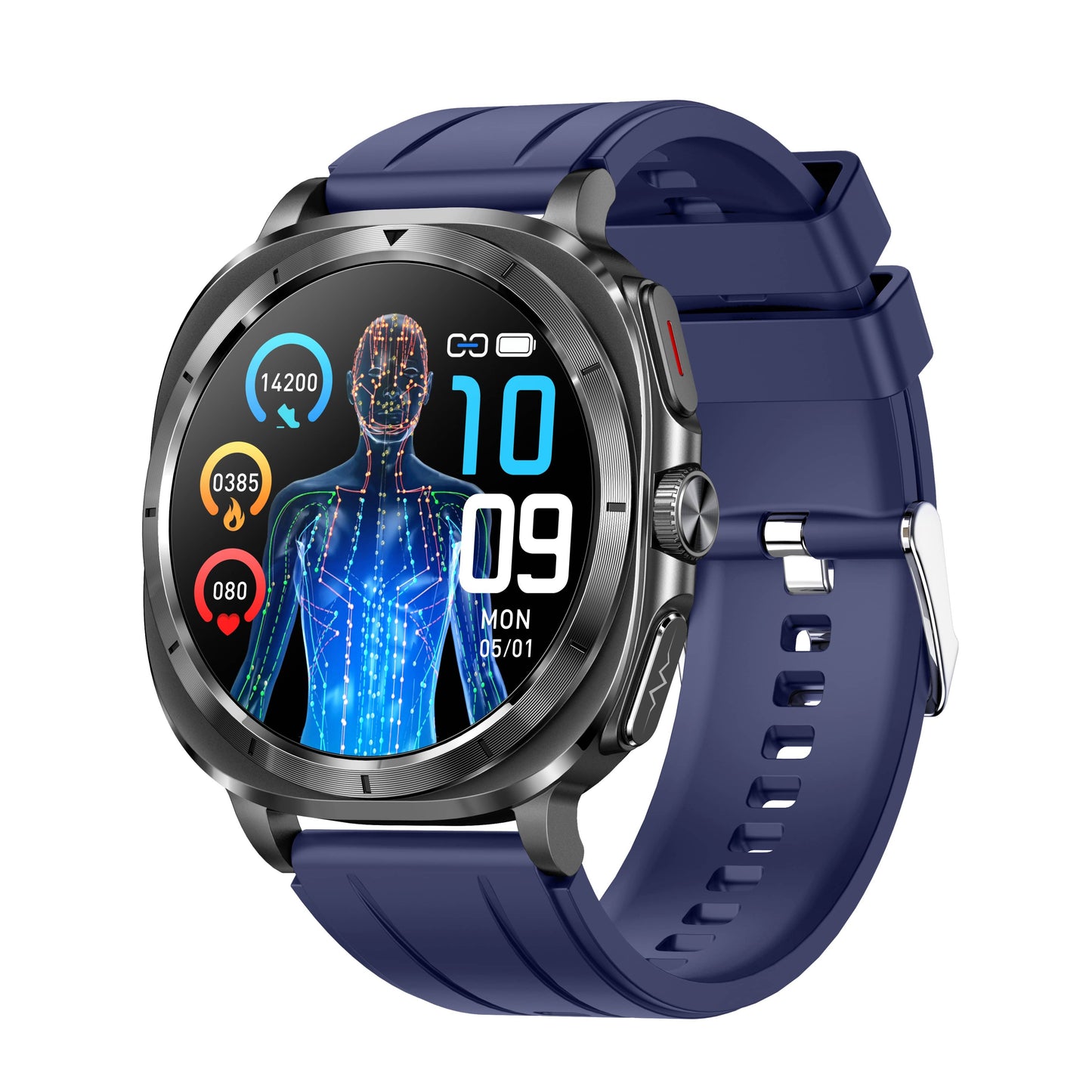 Vero V07 Sports Health Smart Watch | One-click Blood Glucose ECG/EKG Blood Pressure Call Intelligent