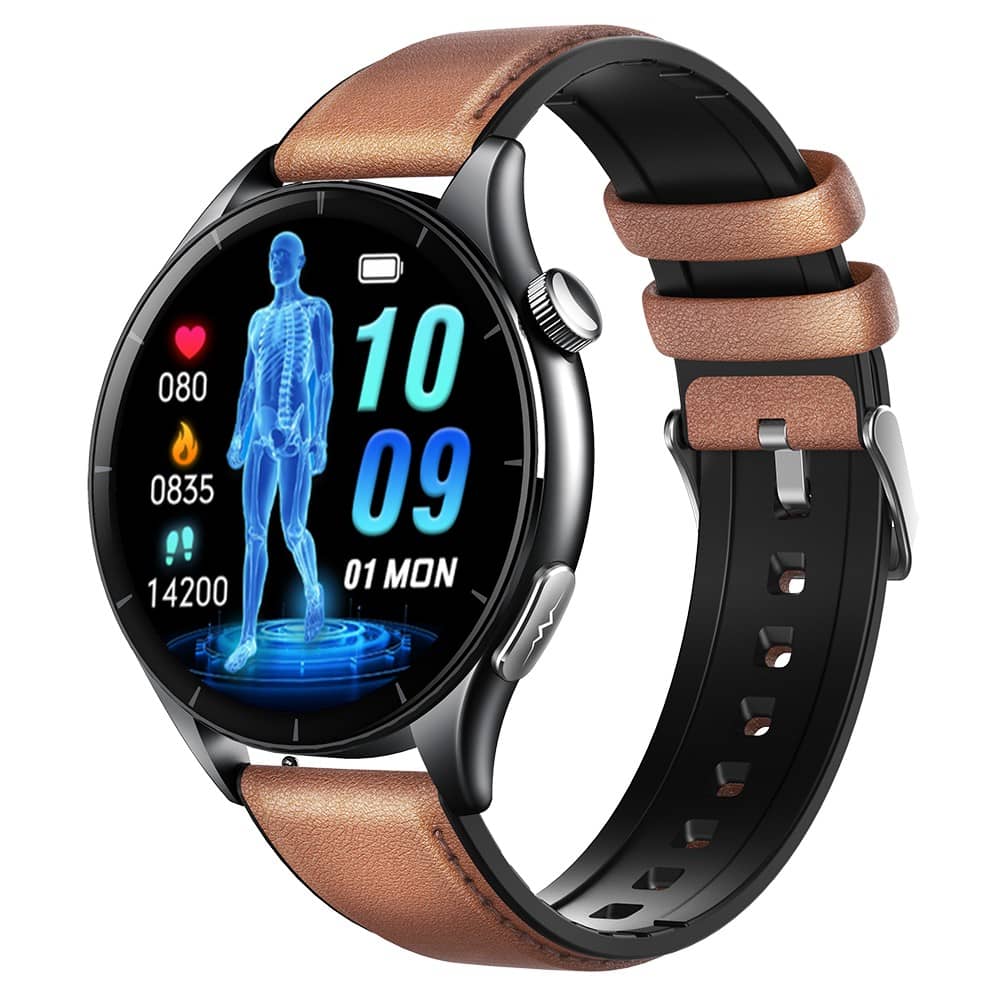 VERO V18 Ultra-thin Smart Watch | ECG Heart Rate Blood Pressure Sugar Pro Monitoring