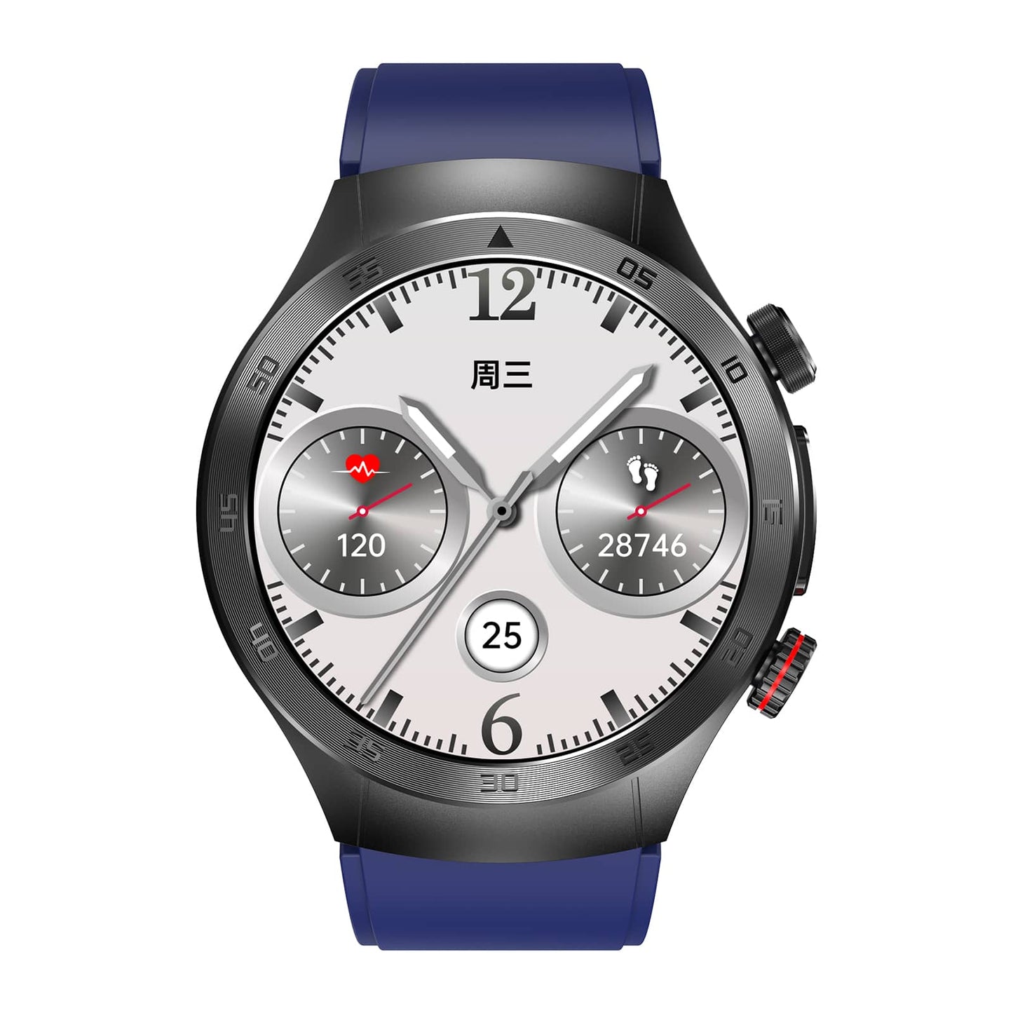 VERO V25 Health Smart Watch| Laser High Precision ECG/EKG Blood Glucose Measurement Sugar