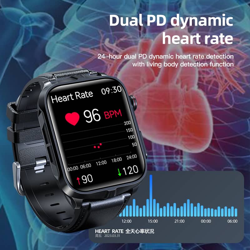 VERO V15 Professional Health Management Smart Watch | Blood Glucose Blood Pressure ECG Heart Rate Monitoring