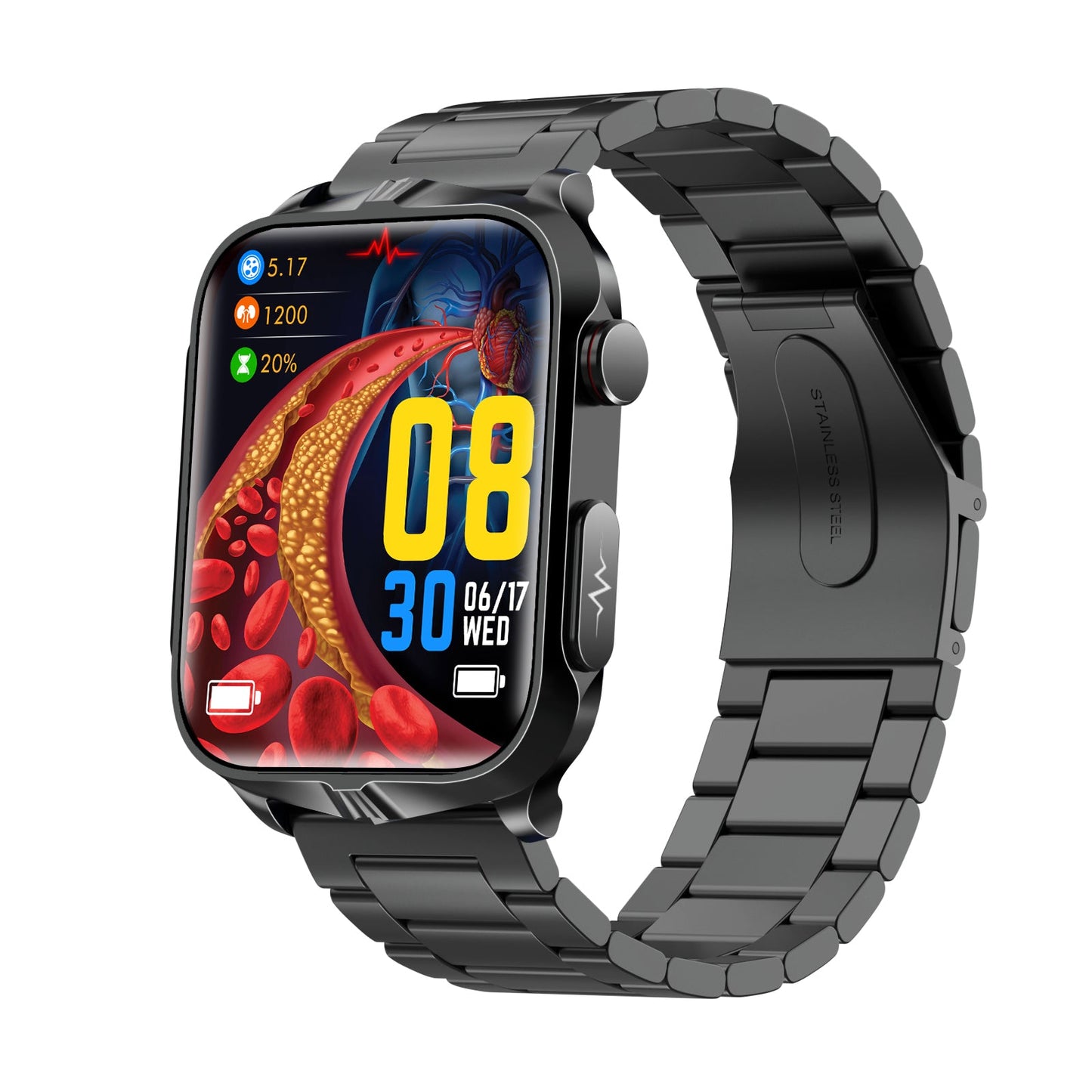 VERO V15 Professional Health Management Smart Watch | Blood Glucose Blood Pressure ECG Heart Rate Monitoring
