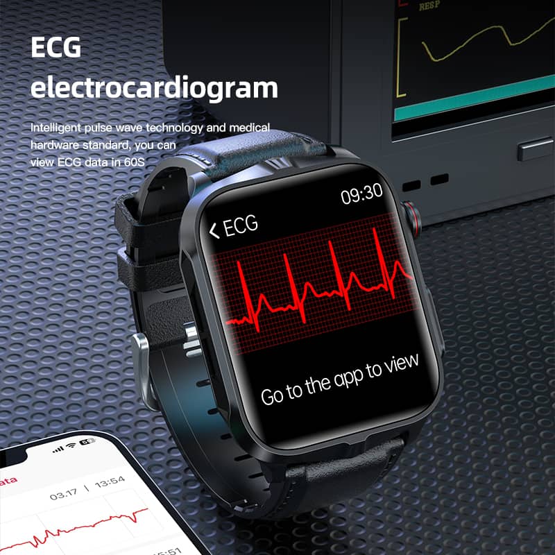 VERO V15 Professional Health Management Smart Watch | Blood Glucose Blood Pressure ECG Heart Rate Monitoring
