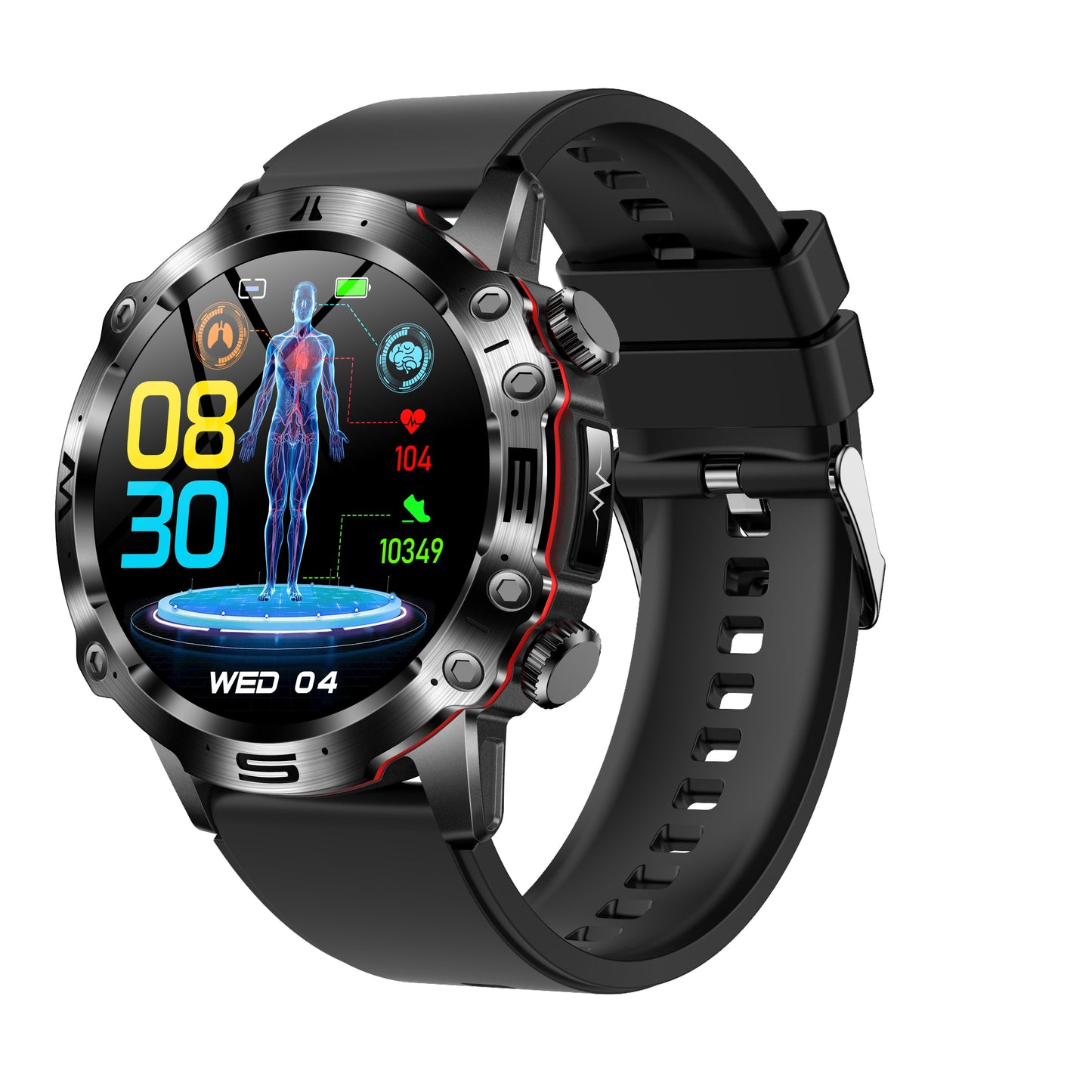 Vero V11 Smart Watch | ECG/EKG Blood Glucose Blood Pressure Sports Call