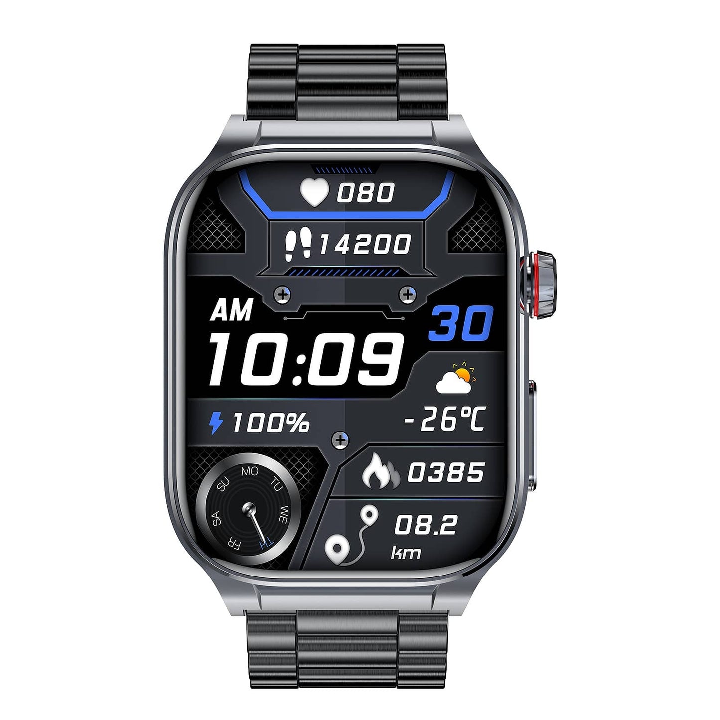 Vero V03 Smart Watch | Professional High-End ECG/EKG HRV Blood Glucose Blood Pressure Heart Rate Health Management Watch