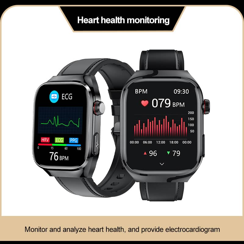 Vero V01 Smart Watch | One Click ECG+Micro Physical Examination Blood Glucose Blood Pressure Monitoring